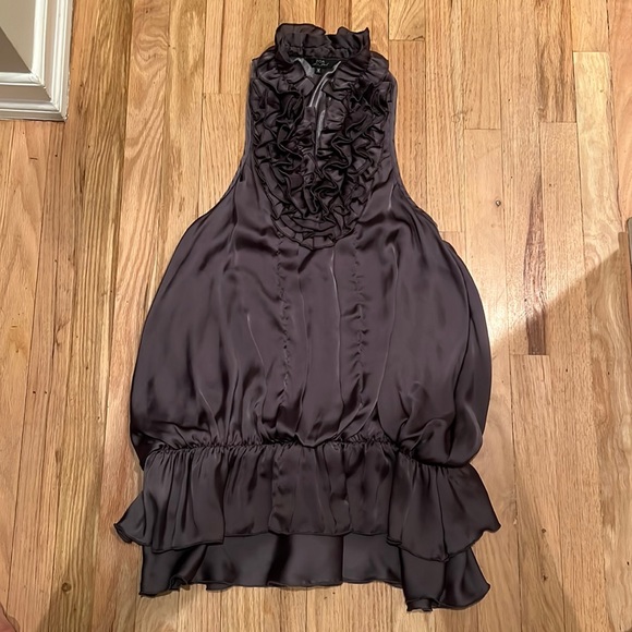 Satin mini dress - Picture 1 of 3